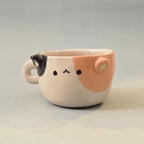 Cute Cat Coffee Mug – Cat Ceramic Cup – Adorable Gift for Cat Lovers | Ready to Ship