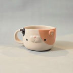 Cute Cat Coffee Mug – Cat Ceramic Cup – Adorable Gift for Cat Lovers | Ready to Ship