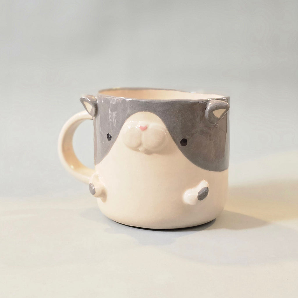 Cute Cat Coffee Mug – Cat Ceramic Cup – Adorable Gift for Cat Lovers | Ready to Ship