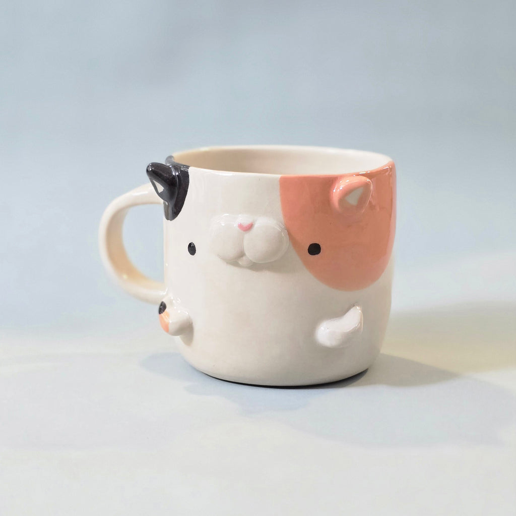 Cute Cat Coffee Mug – Cat Ceramic Cup – Adorable Gift for Cat Lovers | Ready to Ship