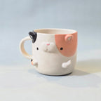 Cute Cat Coffee Mug – Cat Ceramic Cup – Adorable Gift for Cat Lovers | Ready to Ship