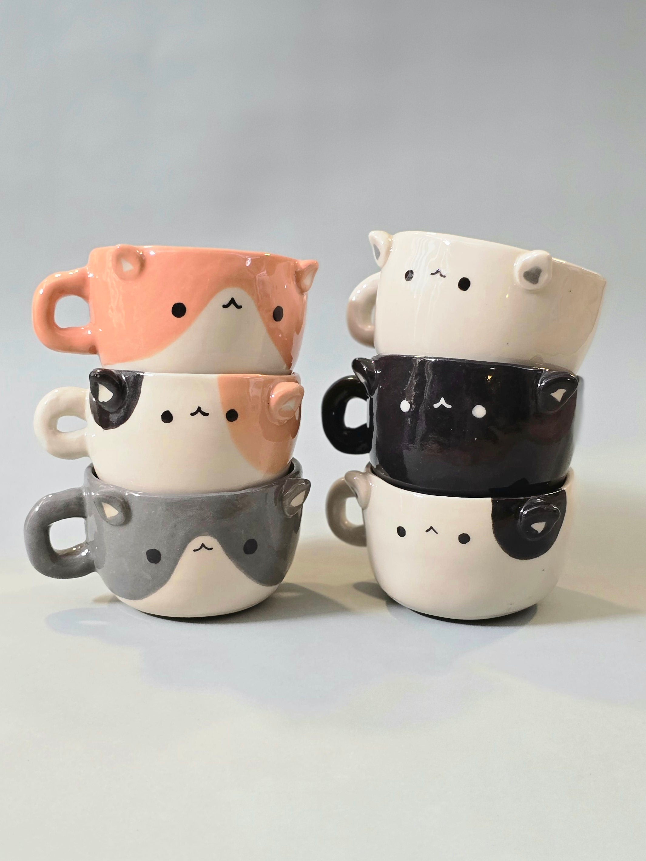 Cute Cat Coffee Mug – Cat Ceramic Cup – Adorable Gift for Cat Lovers | Ready to Ship