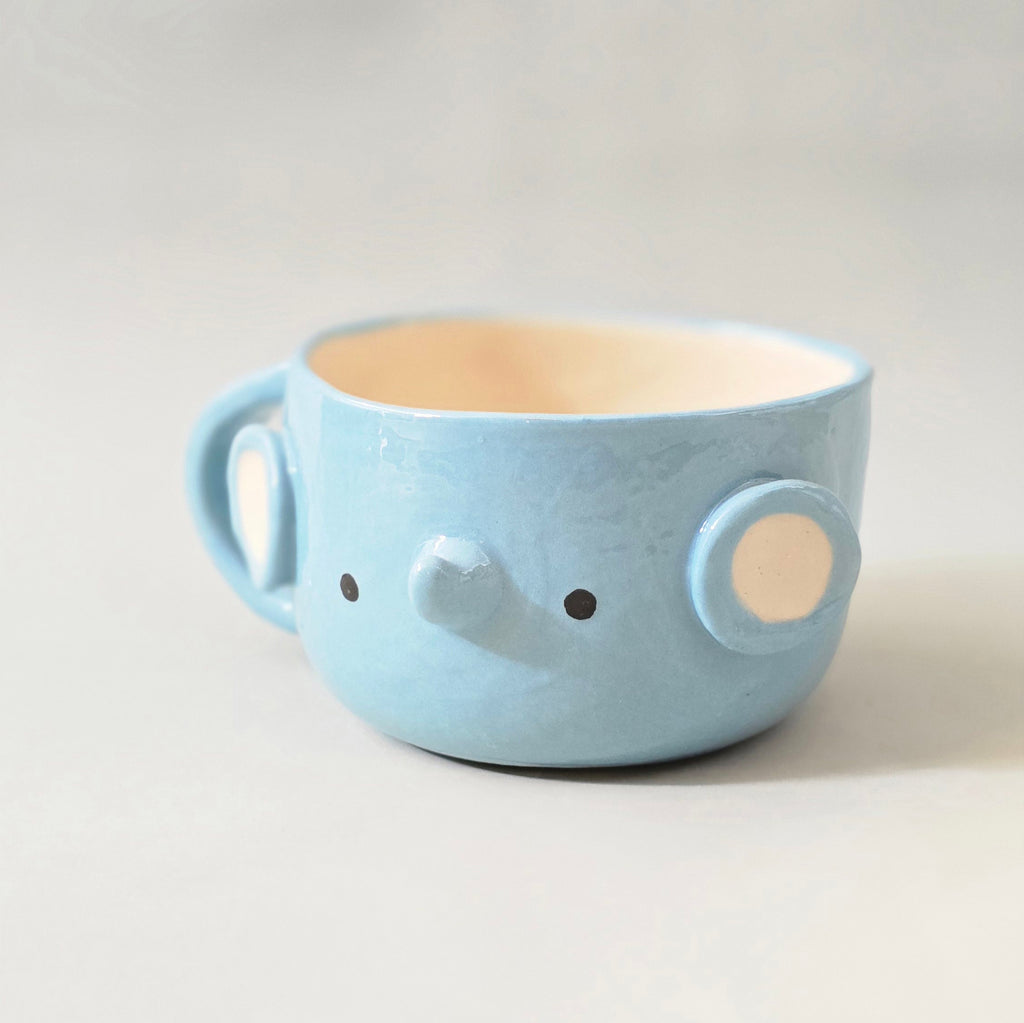 Cute Elephant Coffee Mug – Elephant Ceramic Cup – Adorable Gift for Animal Lovers | Ready to Ship