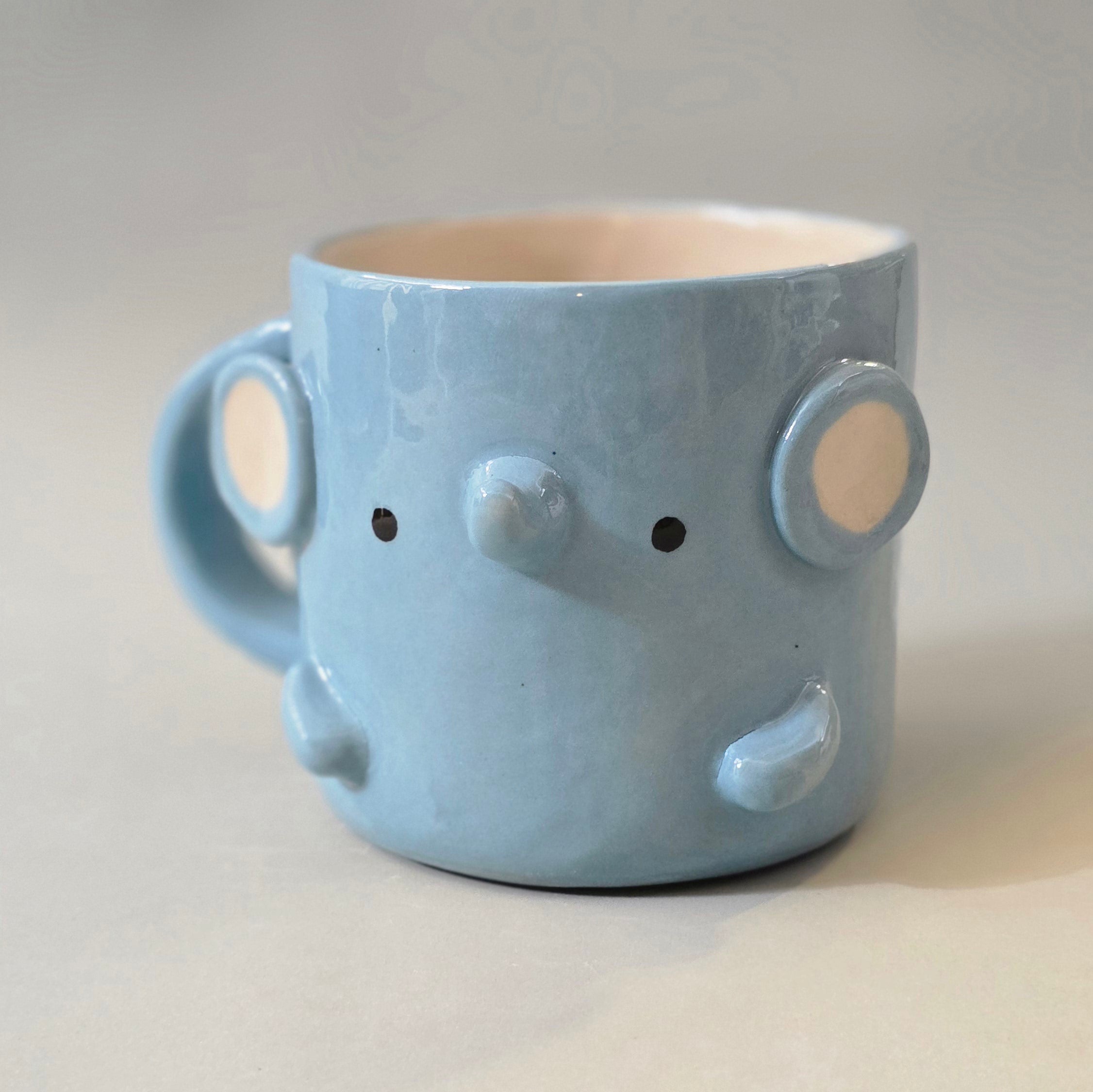 Cute Elephant Coffee Mug – Elephant Ceramic Cup – Adorable Gift for Animal Lovers | Ready to Ship