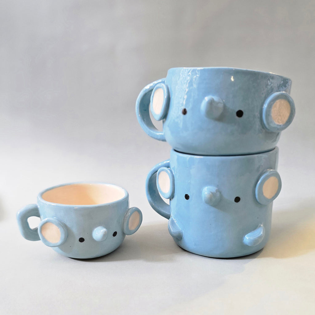 Cute Elephant Coffee Mug – Elephant Ceramic Cup – Adorable Gift for Animal Lovers | Ready to Ship
