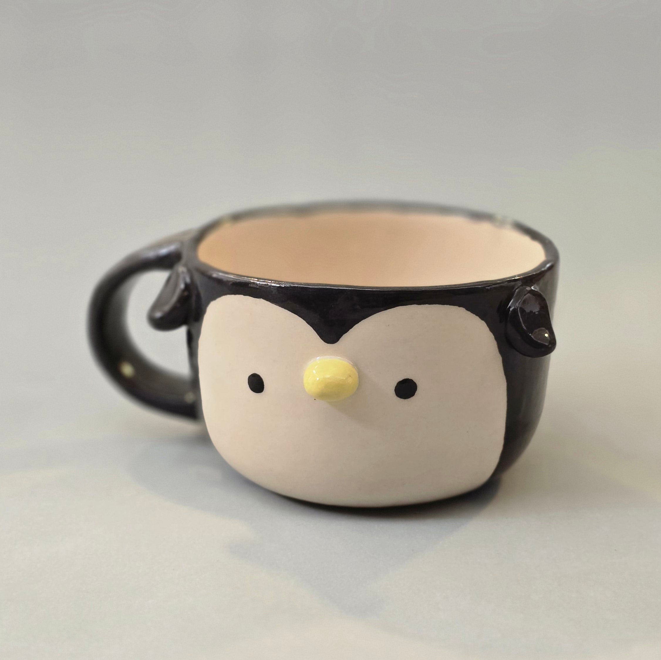 Cute Penguin Coffee Mug – Penguin Ceramic Cup – Adorable Gift for Animal Lovers | Ready to Ship
