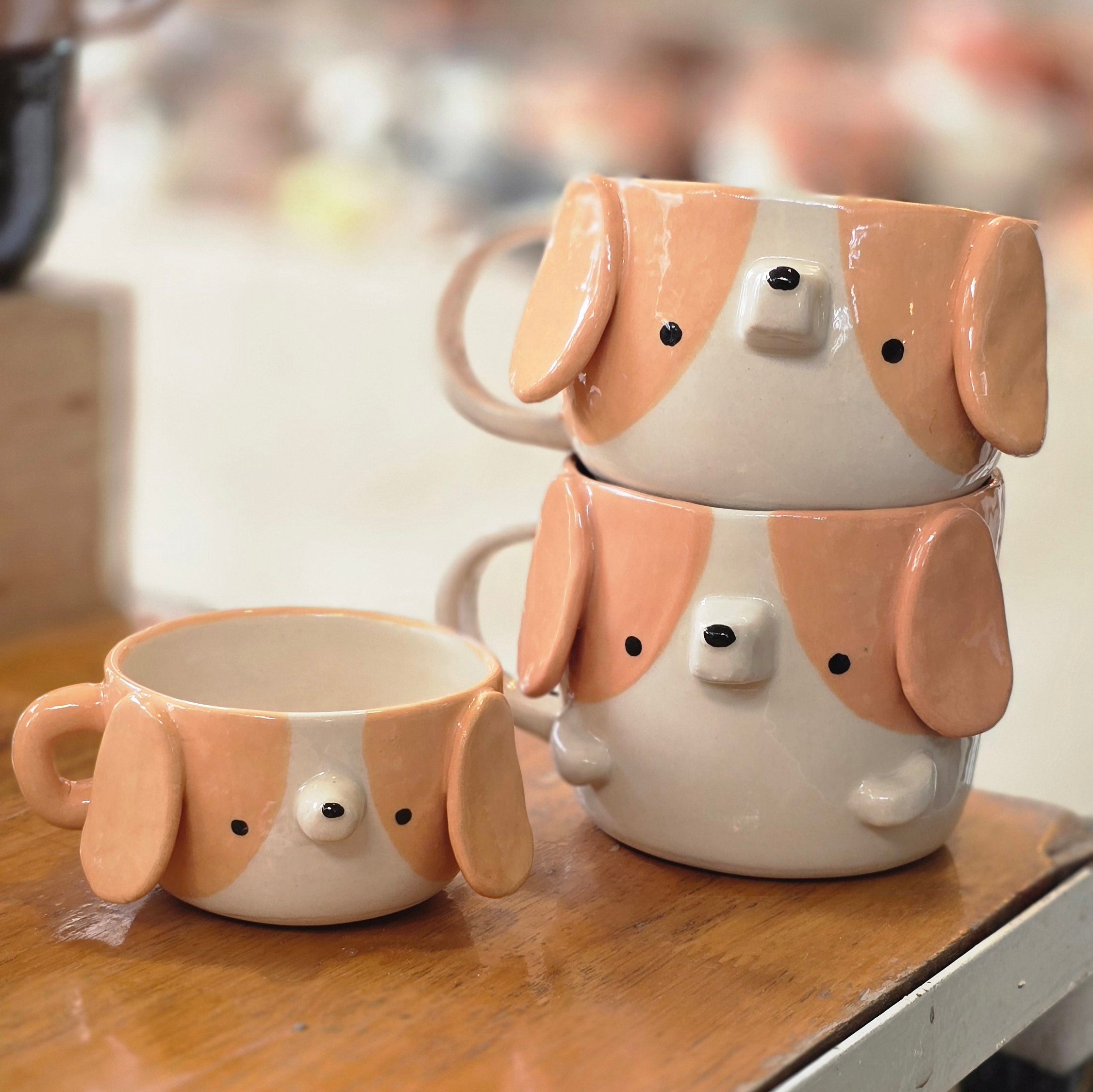 Cute Beagle Coffee Mug – Beagle Ceramic Cup – Adorable Gift for Dog Lovers | Ready to Ship