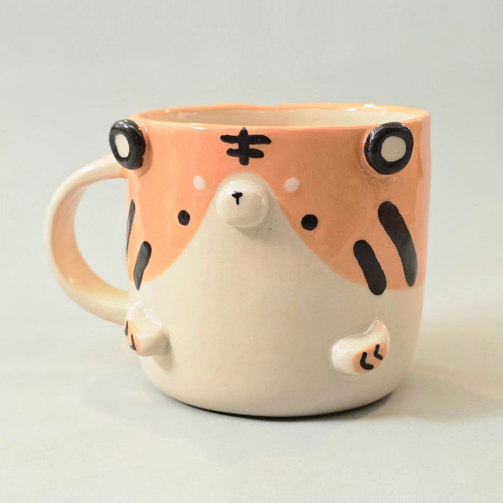 Cute Tiger Coffee Mug – Tiger Ceramic Cup – Adorable Gift for Animal Lovers | Ready to Ship