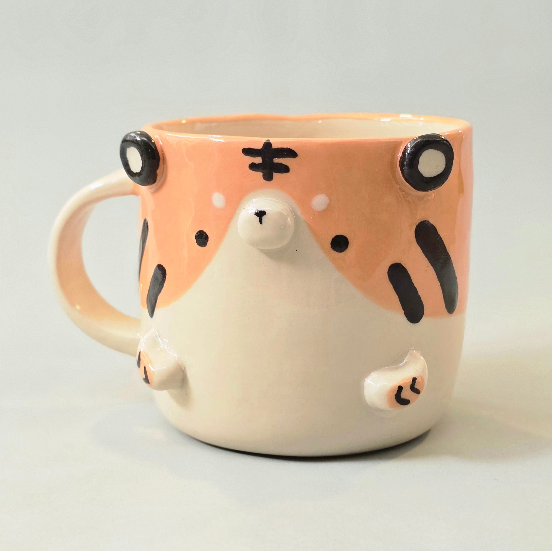 Cute Tiger Coffee Mug – Tiger Ceramic Cup – Adorable Gift for Animal Lovers | Ready to Ship