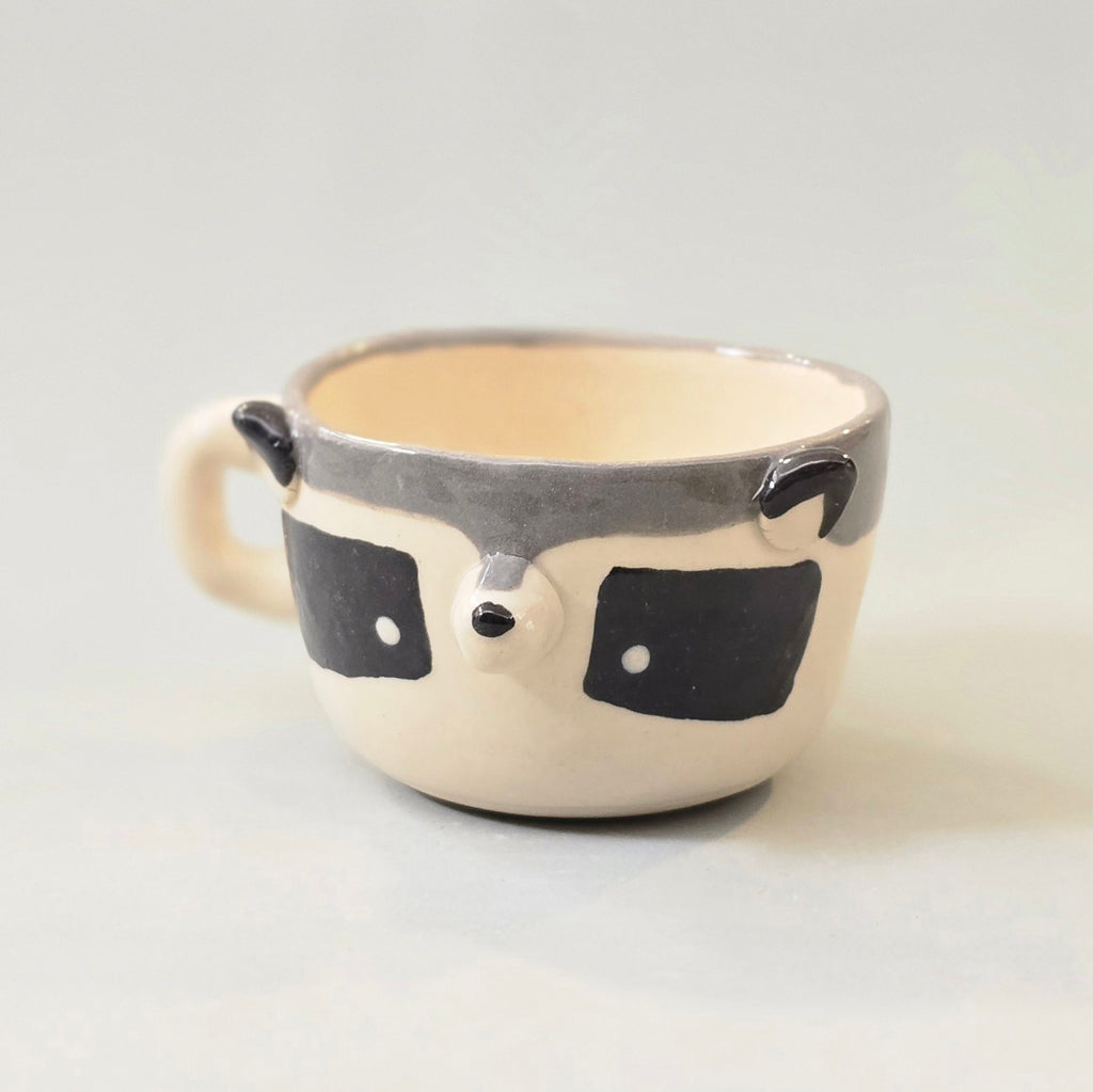 Cute Raccoon Coffee Mug – Raccoon Ceramic Cup – Adorable Gift for Animal Lovers | Ready to Ship