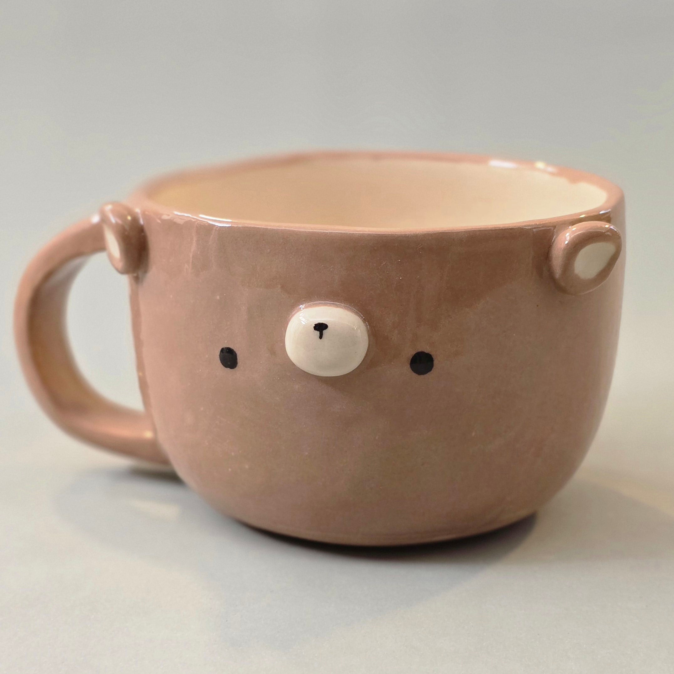 Cute Bear Coffee Mug – Bear Ceramic Cup – Adorable Gift for Animal Lovers | Ready to Ship