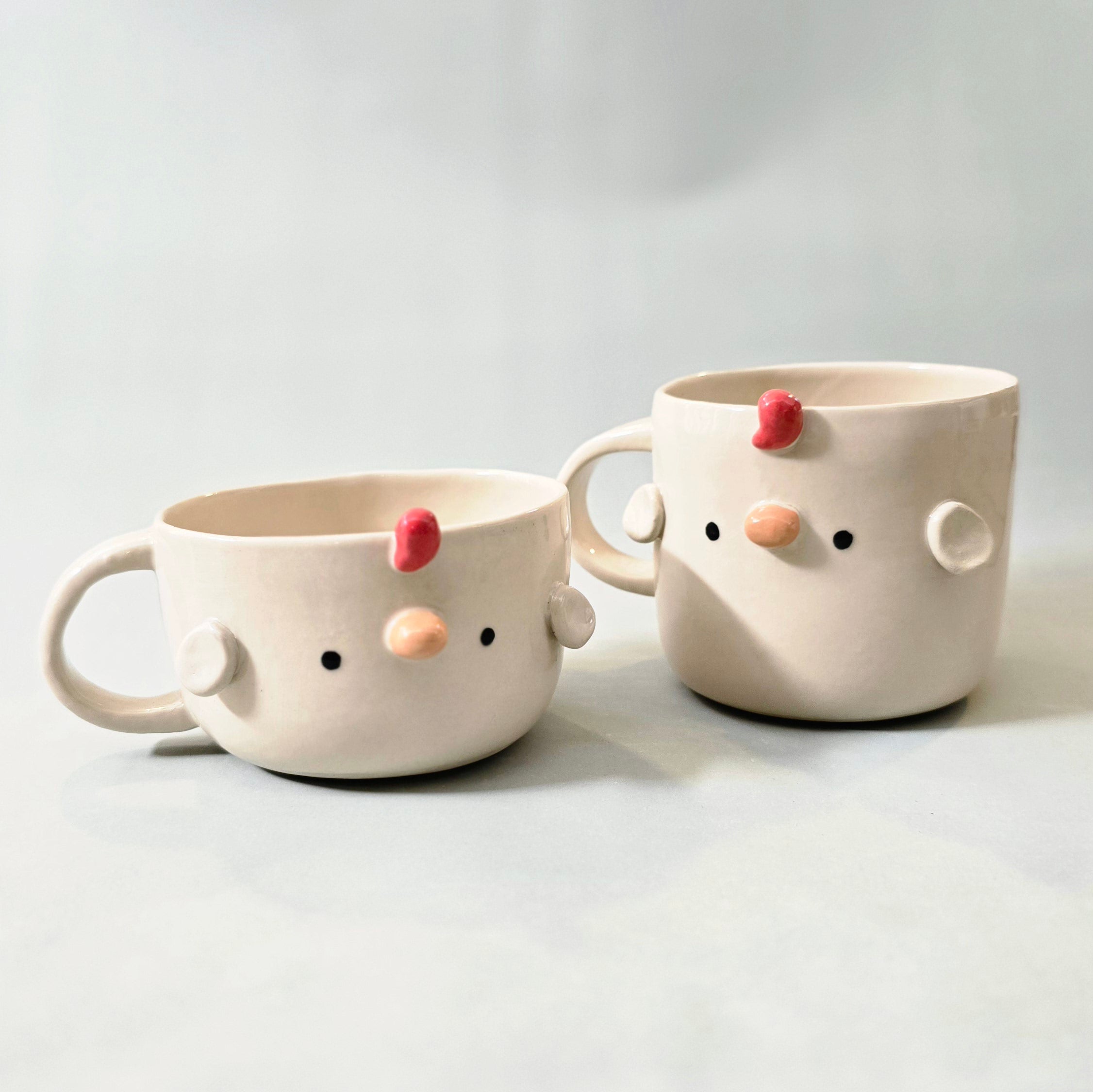 Cute Chicken Coffee Mug – Chicken Ceramic Cup – Adorable Gift for Animal Lovers | Ready to Ship