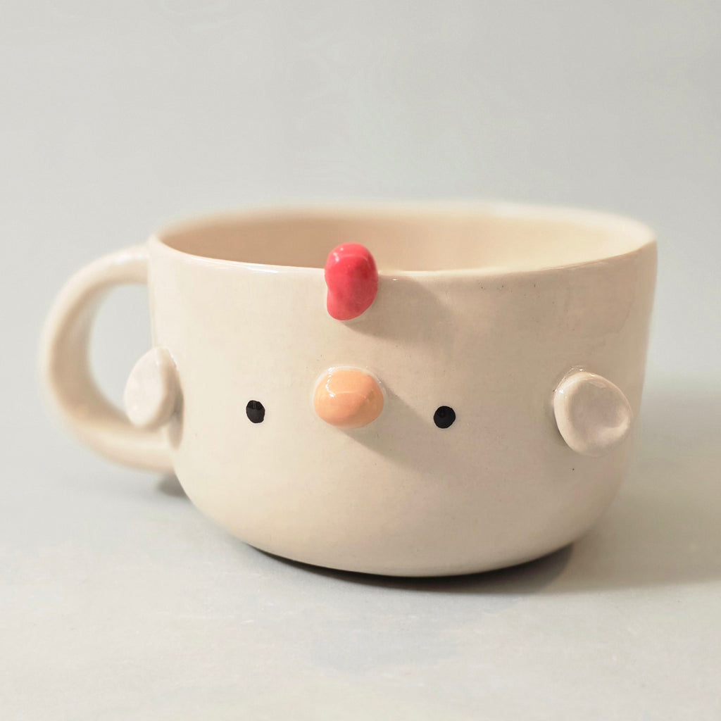 Cute Chicken Coffee Mug – Chicken Ceramic Cup – Adorable Gift for Animal Lovers | Ready to Ship