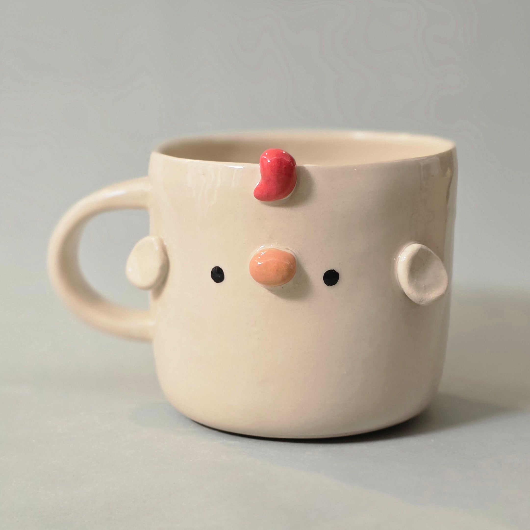 Cute Chicken Coffee Mug – Chicken Ceramic Cup – Adorable Gift for Animal Lovers | Ready to Ship