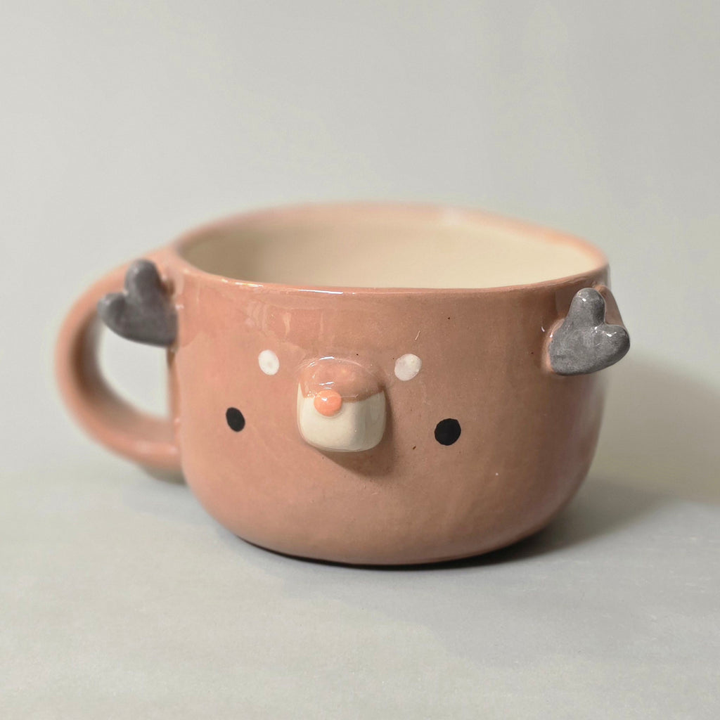 Cute Deer Coffee Mug – Adorable Deer Ceramic Cup – Perfect Gift for Animal Lovers | Ready to Ship