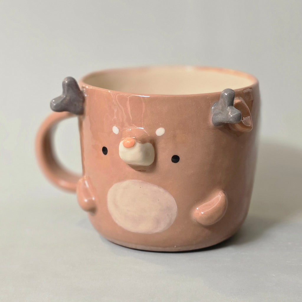 Cute Deer Coffee Mug – Adorable Deer Ceramic Cup – Perfect Gift for Animal Lovers | Ready to Ship