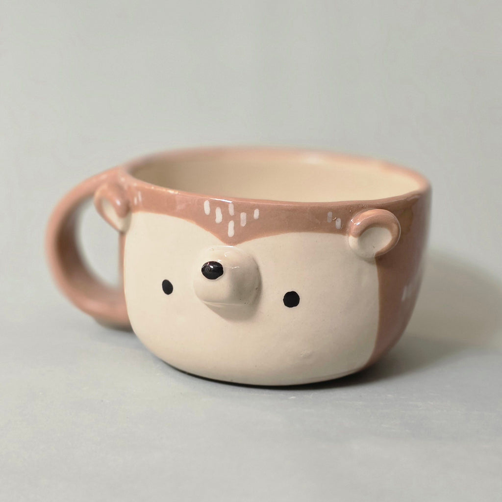 Cute Hedgehog Coffee Mug – Hedgehog Ceramic Cup – Adorable Gift for Animal Lovers | Ready to Ship