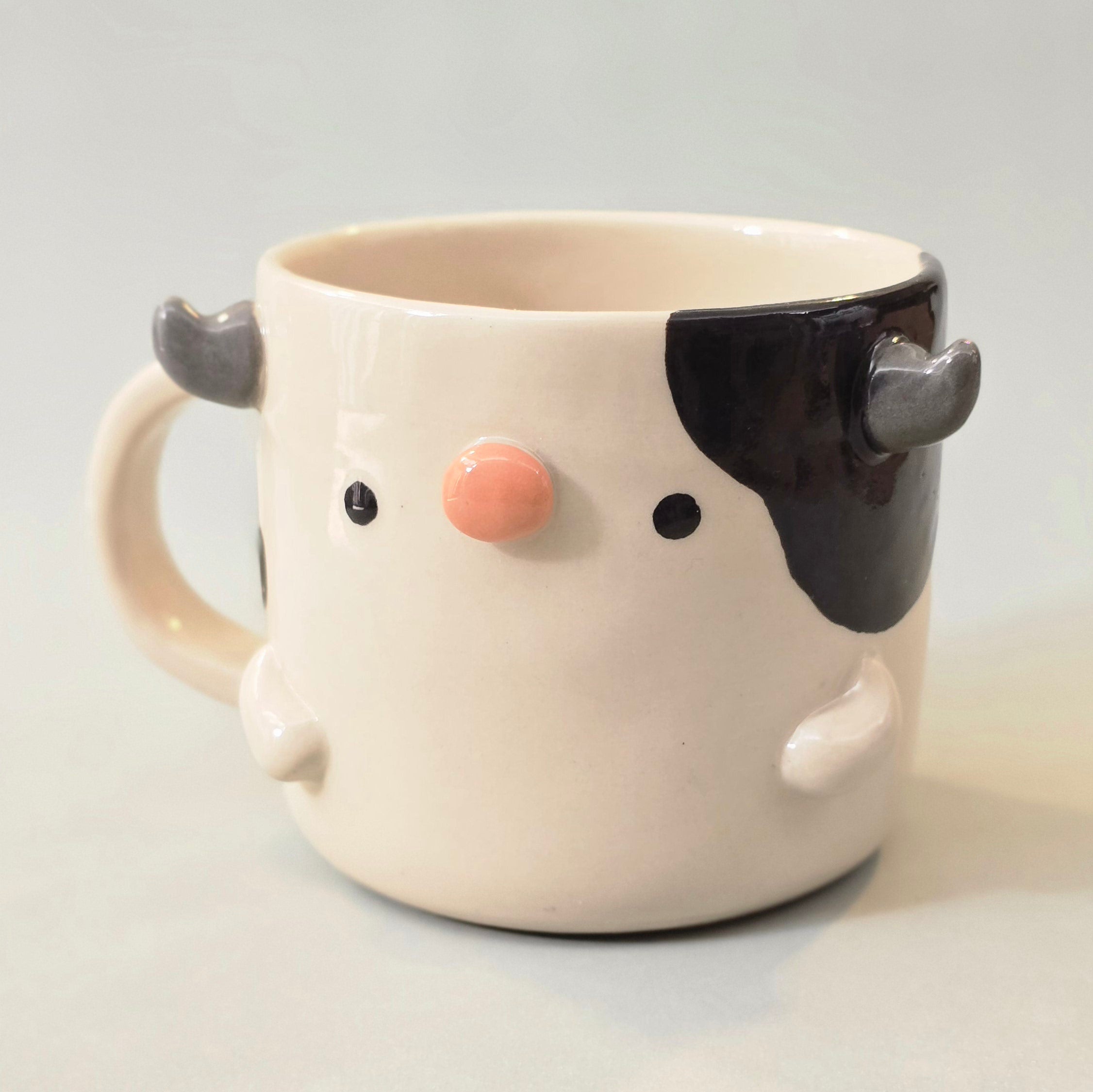 Cute Cow Coffee Mug – Cow Ceramic Cup – Adorable Gift for Animal Lovers | Ready to Ship
