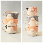 Cute Cat Coffee Mug – Cat Ceramic Cup – Adorable Gift for Cat Lovers | Ready to Ship