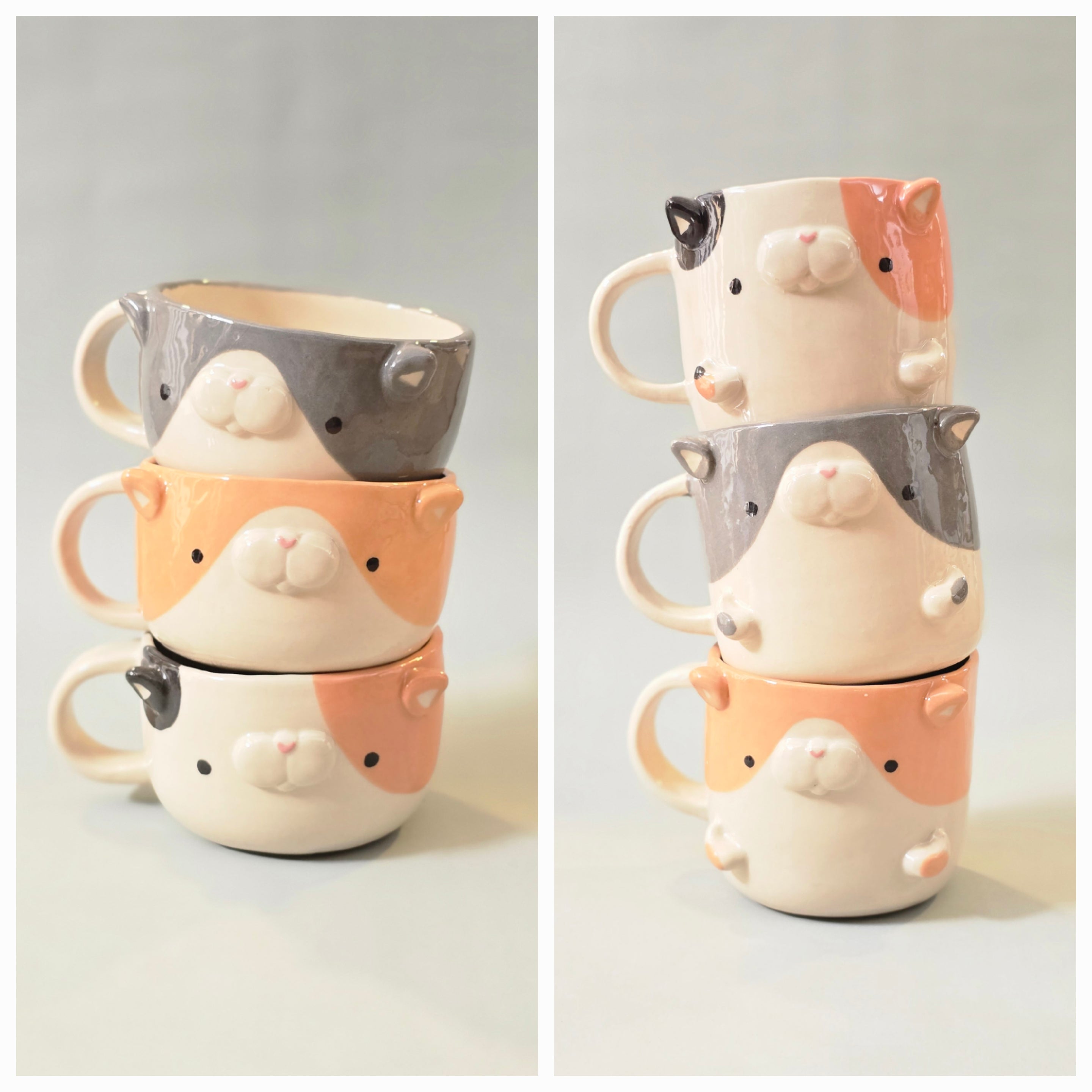 Cute Cat Coffee Mug – Cat Ceramic Cup – Adorable Gift for Cat Lovers | Ready to Ship